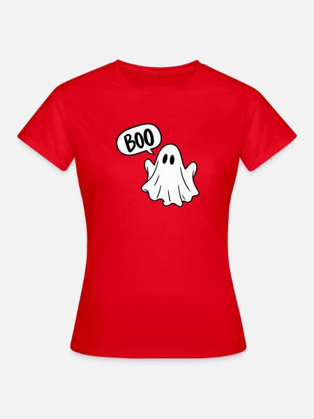 BOO – Süßer Halloween Geist - Frauen T-Shirt - Rot
