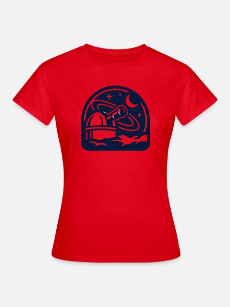 Observatorium Weltall Icon - Frauen T-Shirt - Rot