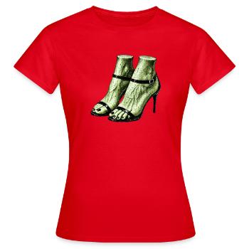 UMWERFEND WUNDERSCHÖN - Frauen T-Shirt - Rot - Vorne - AI Model Female 172 dark (172cm)
