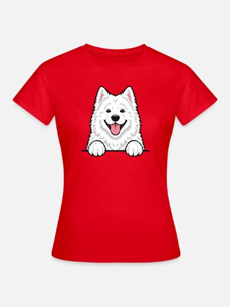 Samojede - Frauen T-Shirt - Rot