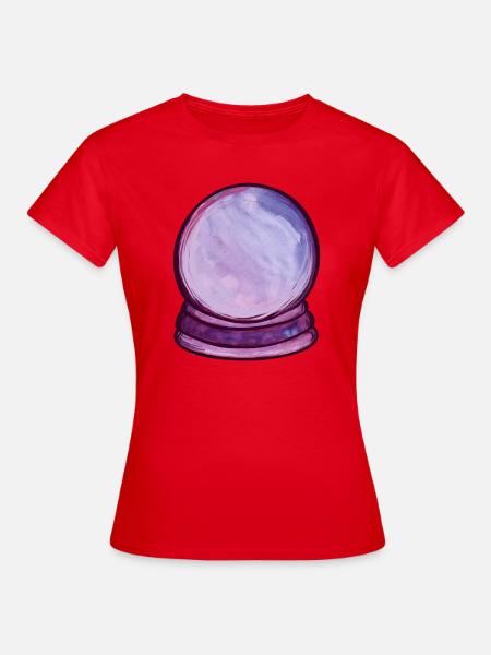 Violette Orb Aquarellkugel - Frauen T-Shirt - Rot