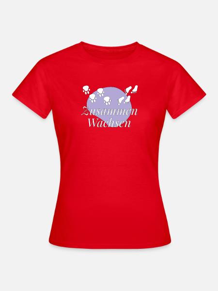 Zusammen wachsen Teamgeist Wachstum - Frauen T-Shirt - Rot
