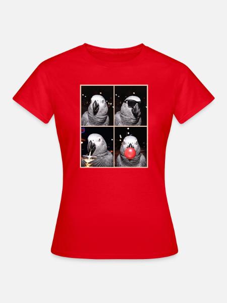 Graupapageien Graupapagei - Frauen T-Shirt - Rot