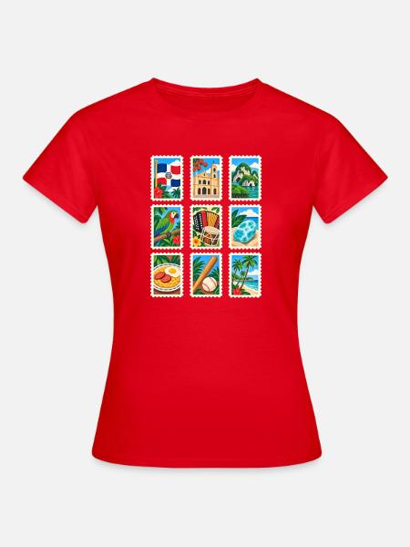Dominikanische Republik - Frauen T-Shirt - Rot