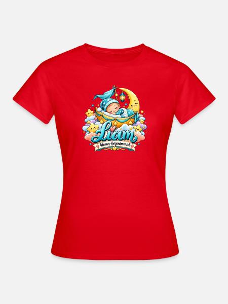 Liam KleinerHerzensmensch Mondtraum - Frauen T-Shirt - Rot