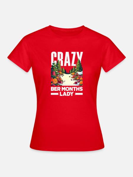 Ber Monate Herbst Thanksgiving Weihnacht - Frauen T-Shirt - Rot