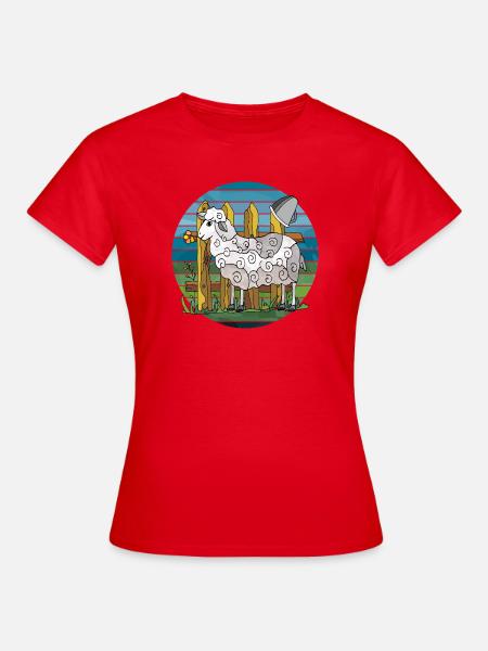 Schaf - Frauen T-Shirt - Rot