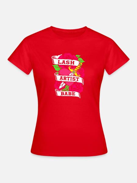 Make-up Kosmetik Kosmetikerin - Frauen T-Shirt - Rot