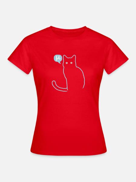 Die Mu-Katze - Frauen T-Shirt - Rot