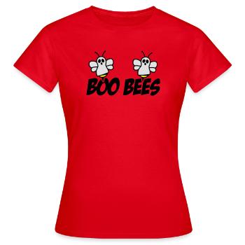Boo Bienen v2 - Frauen T-Shirt - Rot - Vorne - AI Model Female 172 dark (172cm)