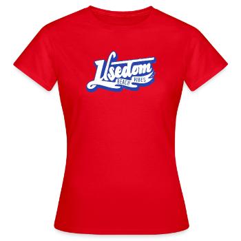 island usedom shirt - Women's T-Shirt - red - Front - AI Model Female 172 dark (172cm)