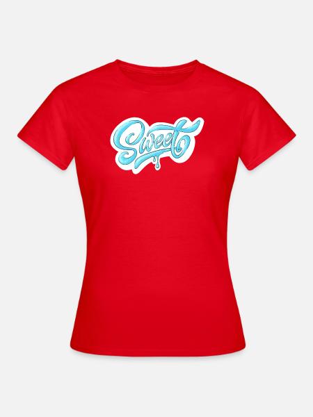 Kalt süß Drehbuch-Design - Frauen T-Shirt - Rot