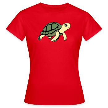 Turtle Turtles - Women's T-Shirt - red - Front - AI Model Female 172 dark (172cm)