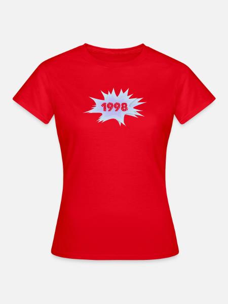 1998 - Frauen T-Shirt - Rot