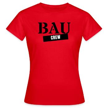 Équipe de construction - Ouvrier du bâtiment Artisan Équipe de chantier - T-shirt Femme - rouge - Devant - AI Model Female 172 dark (172cm)