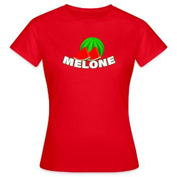 melon - Women's T-Shirt - red - Front - AI Model Female 172 dark (172cm)