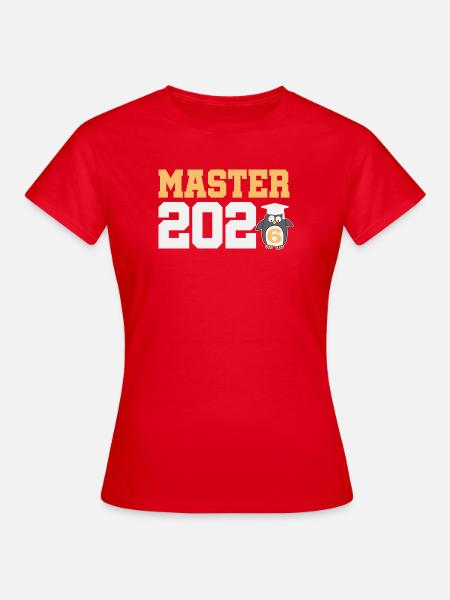 Master 2026 Abschluss Promotion Sponsion - Frauen T-Shirt - Rot