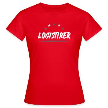 Logistiker Beruf - Frauen T-Shirt - Rot - Vorne - AI Model Female 172 dark (172cm)