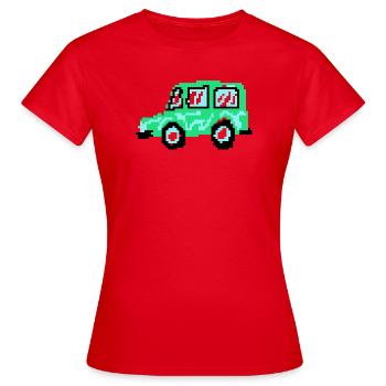 Pixel Car - T-shirt Femme - rouge - Devant - AI Model Female 172 dark (172cm)