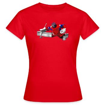 gardien - T-shirt Femme - rouge - Devant - AI Model Female 172 dark (172cm)