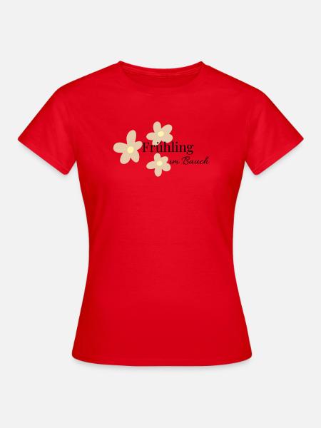 Spring in the belly - Women's T-Shirt - red