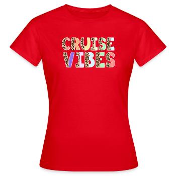 Croisière en bateau de croisière - T-shirt Femme - rouge - Devant - AI Model Female 172 dark (172cm)