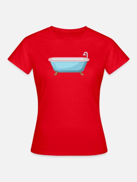 Badewanne - Frauen T-Shirt - Rot