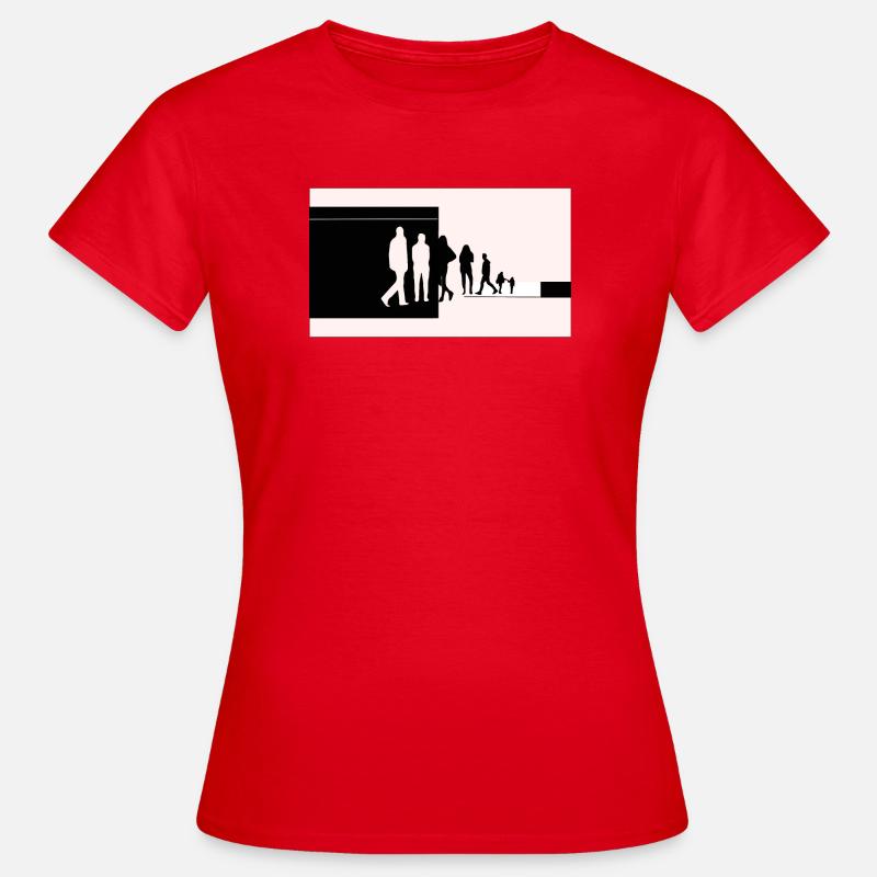 Silhouettes in transition - Women's T-Shirt - red