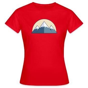 Gebirge - Frauen T-Shirt - Rot - Vorne - AI Model Female 172 dark (172cm)