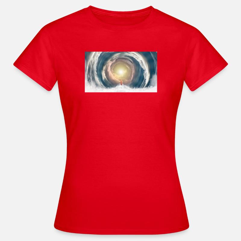 Celestial Light Beam - Women's T-Shirt - red