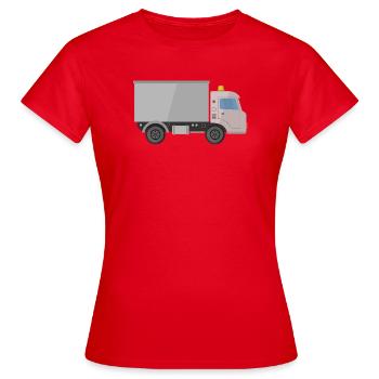 Camion de livraison - T-shirt Femme - rouge - Devant - AI Model Female 172 dark (172cm)