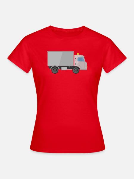 Lieferauto - Frauen T-Shirt - Rot