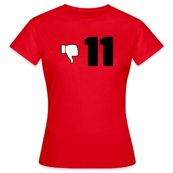 Eleven bad - Women's T-Shirt - red - Front - AI Model Female 172 dark (172cm)