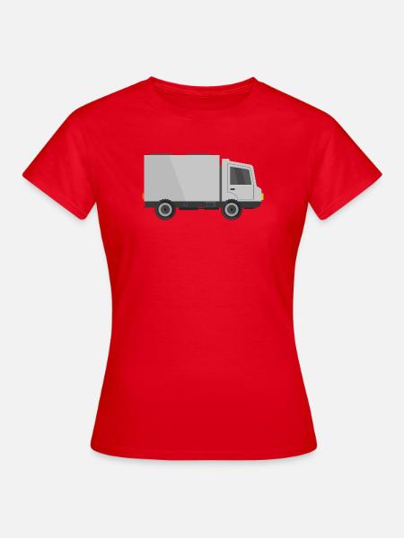 Lieferauto - Frauen T-Shirt - Rot