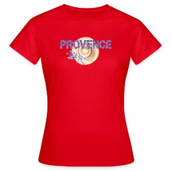 Summer in Provence - Women's T-Shirt - red - Front - AI Model Female 172 dark (172cm)