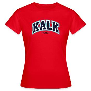 KalkPost3 - T-shirt Femme - rouge - Devant - AI Model Female 172 dark (172cm)