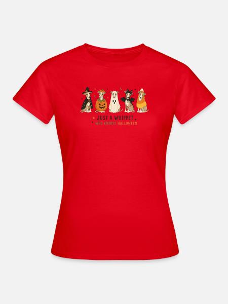 Whippet-Halloween-Crew - Frauen T-Shirt - Rot