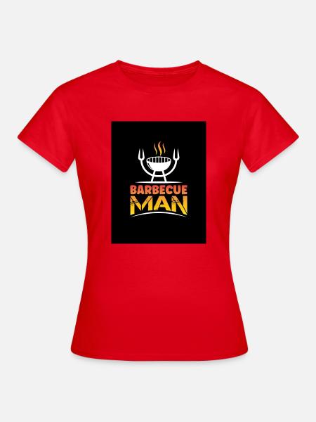 Barbecue Man - Frauen T-Shirt - Rot