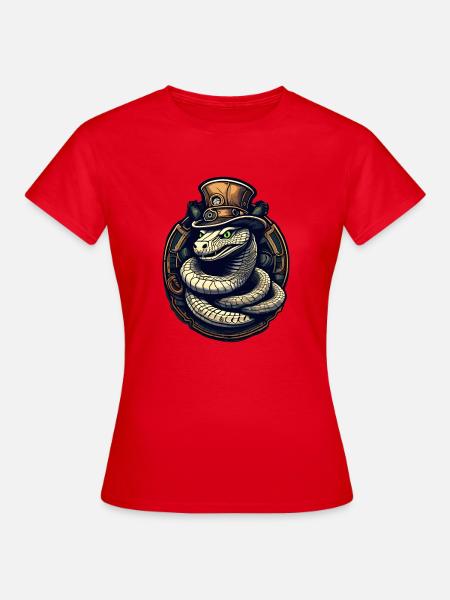 Kobra-Schlange - Frauen T-Shirt - Rot