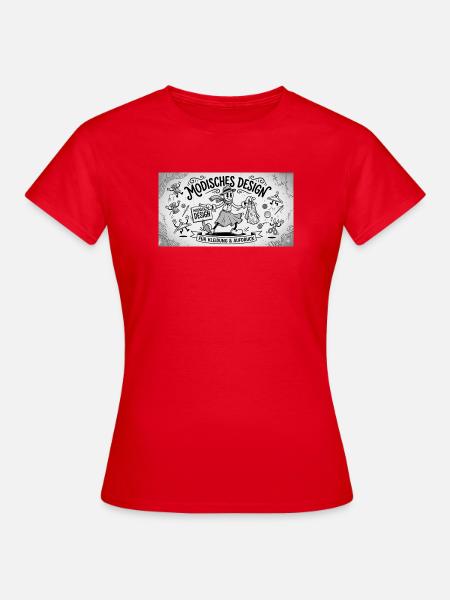 Nähkunst Modedesign Comic - Frauen T-Shirt - Rot