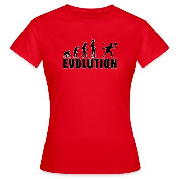 Evolution Padel Spieler Geschenk - Frauen T-Shirt - Rot - Vorne - AI Model Female 172 dark (172cm)