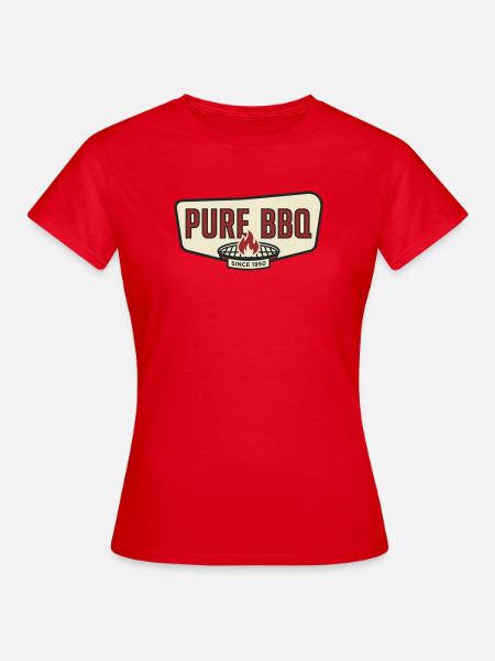 Pure Barbecue Retro Pitmaster Grill - Frauen T-Shirt - Rot