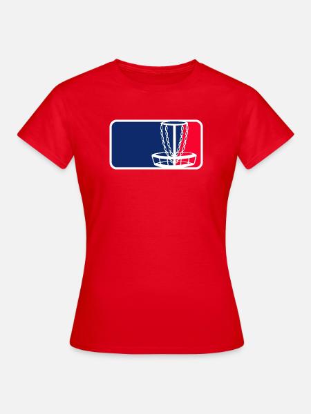 Discgolf - Frauen T-Shirt - Rot