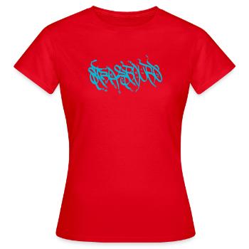 Strassburg Graffiti Street Art - Frauen T-Shirt - Rot - Vorne - AI Model Female 172 dark (172cm)