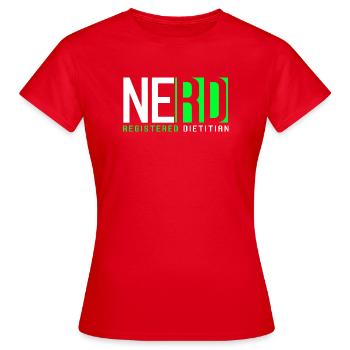Diététicien diététique - T-shirt Femme - rouge - Devant - AI Model Female 172 dark (172cm)