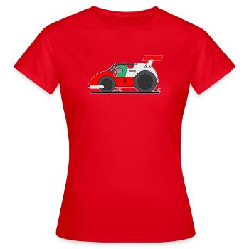 Voiture de course, Course, Voiture pour enfants - T-shirt Femme - rouge - Devant - AI Model Female 172 dark (172cm)