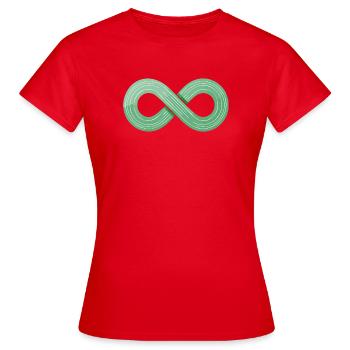 Montrez le flux ! - T-shirt Femme - rouge - Devant - AI Model Female 172 dark (172cm)