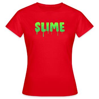 Slime visqueux Slime - T-shirt Femme - rouge - Devant - AI Model Female 172 dark (172cm)