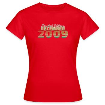 16. Geburtstag Limited Edition (SCR) 12/2009 - Frauen T-Shirt - Rot - Vorne - AI Model Female 172 dark (172cm)