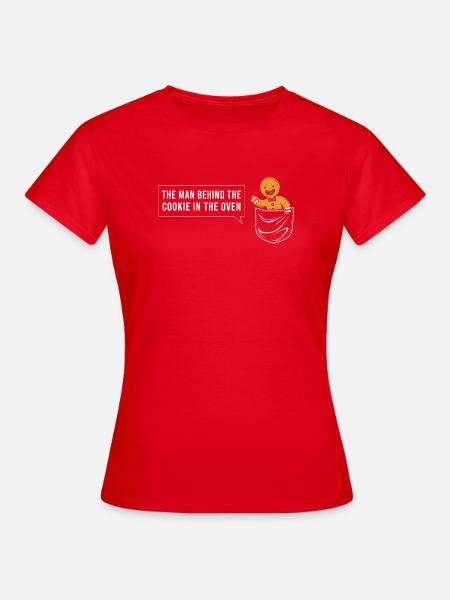 Werdender Papa werdende Väter - Frauen T-Shirt - Rot